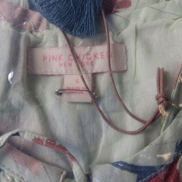 Pink Chicken Womens Indira Dress - Paper Floral Small - Picture 8 of 9